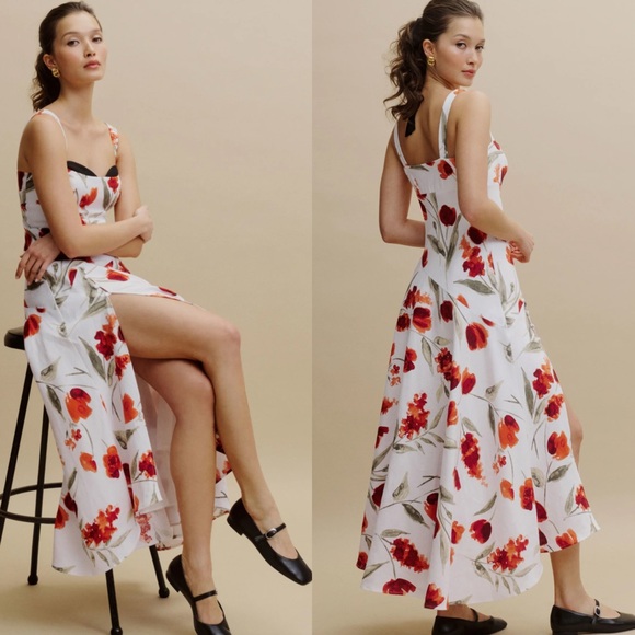 Reformation Bekki Linen Dress